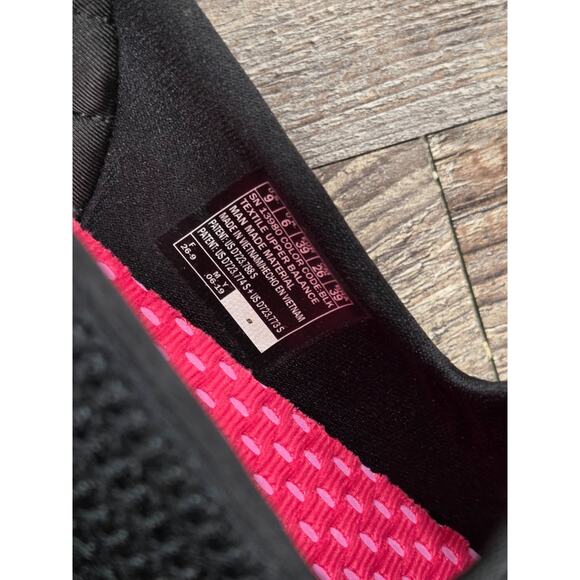 Skechers Go Walk 3 Solid Black Shoes Purple White Slip On Comfort Walking NEW 9 - Picture 8 of 9